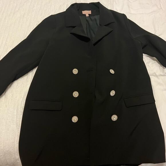 Show Me Your Mumu, Bling Blazer Dress in Black, Revolve size Small - Picture 2 of 13